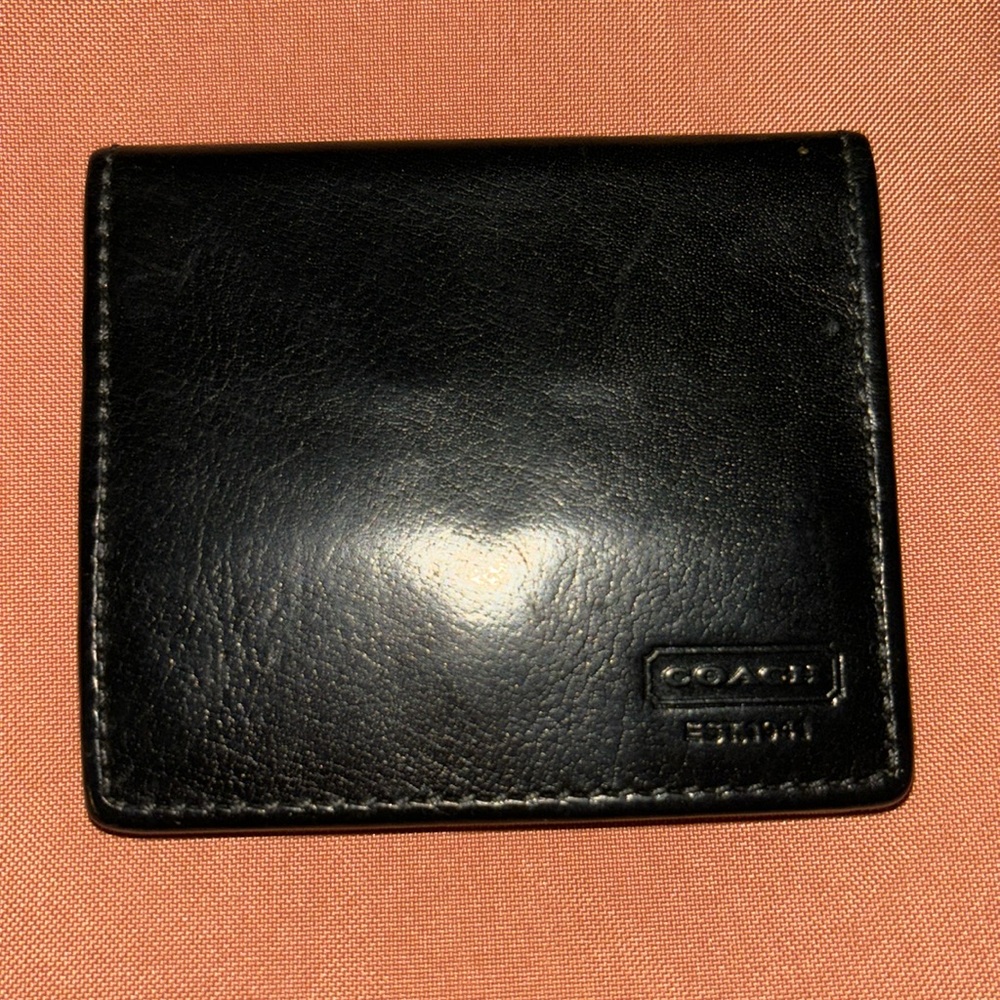 Coach rare leather folding box